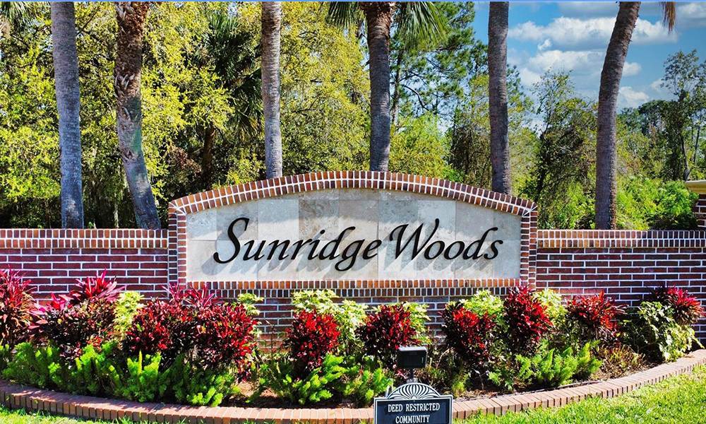 Sunridge Woods Entrance